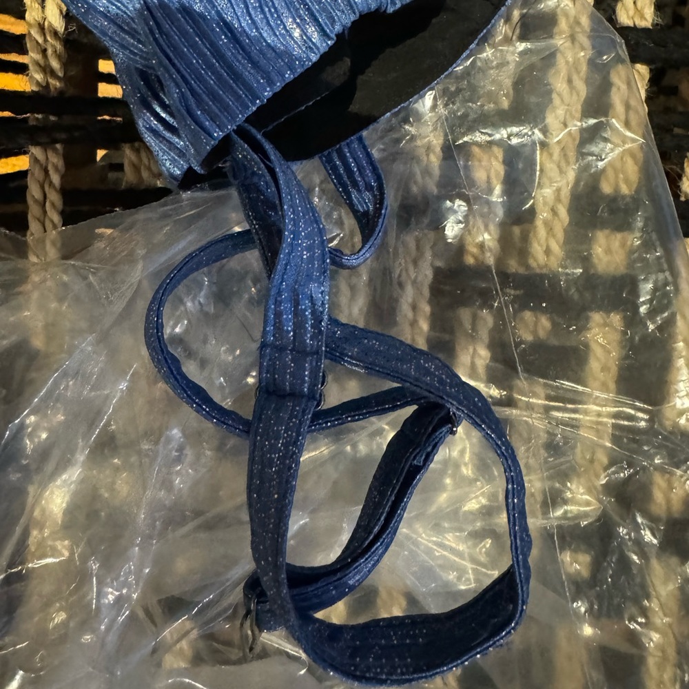Sabina Musayev Blue Pleated Camisole Top - Picture 5 of 12